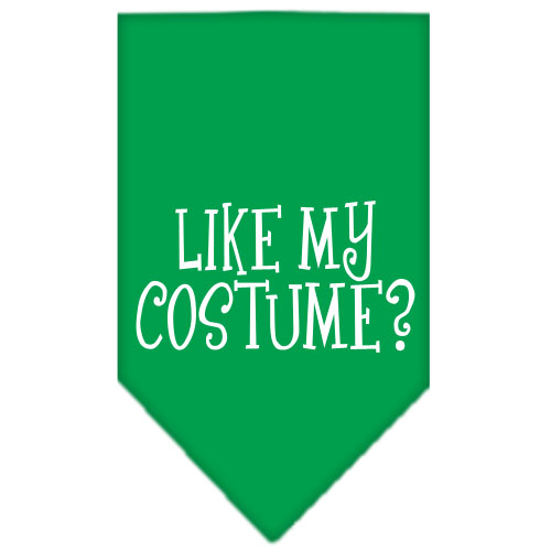 Like my costume? Screen Print Bandana Emerald Green Large